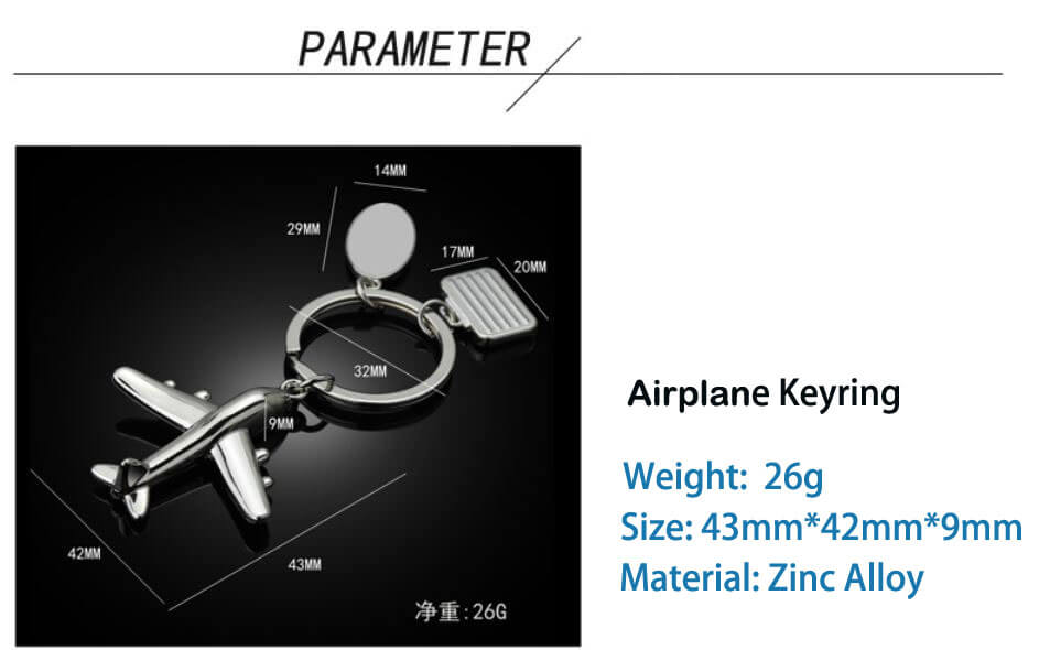 3D Airplane Keyrings - Image 3