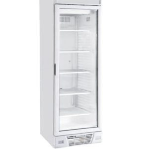 Sterling Pro BBVF372-HC Green Upright Glass Single Door Display Freezer – 382 Litres