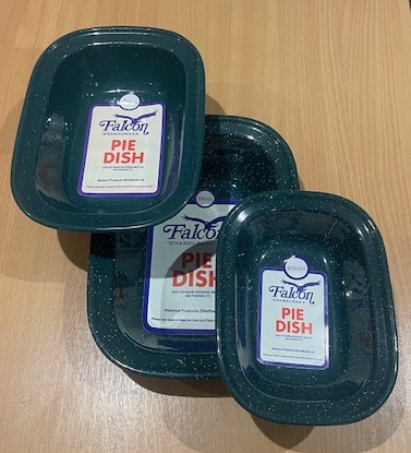 Falcon Housewares 24cm Green Speckled Enamel Pie Dish - Image 2