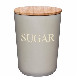 KitchenCraft Natural Elements Eco-Friendly Bamboo Fibre Sugar Canister