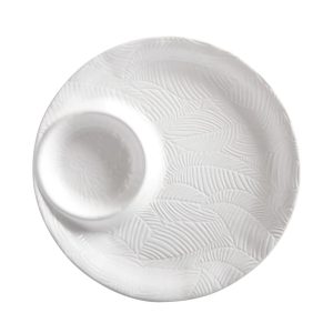 Maxwell & Williams Panama 32cm White Chip & Dip Platter