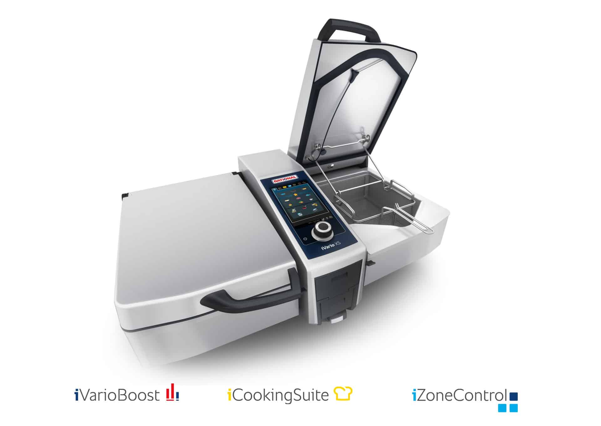 Rational iVario Pro 2-XS Cooking Centre Twin Pan without Stand - Image 2