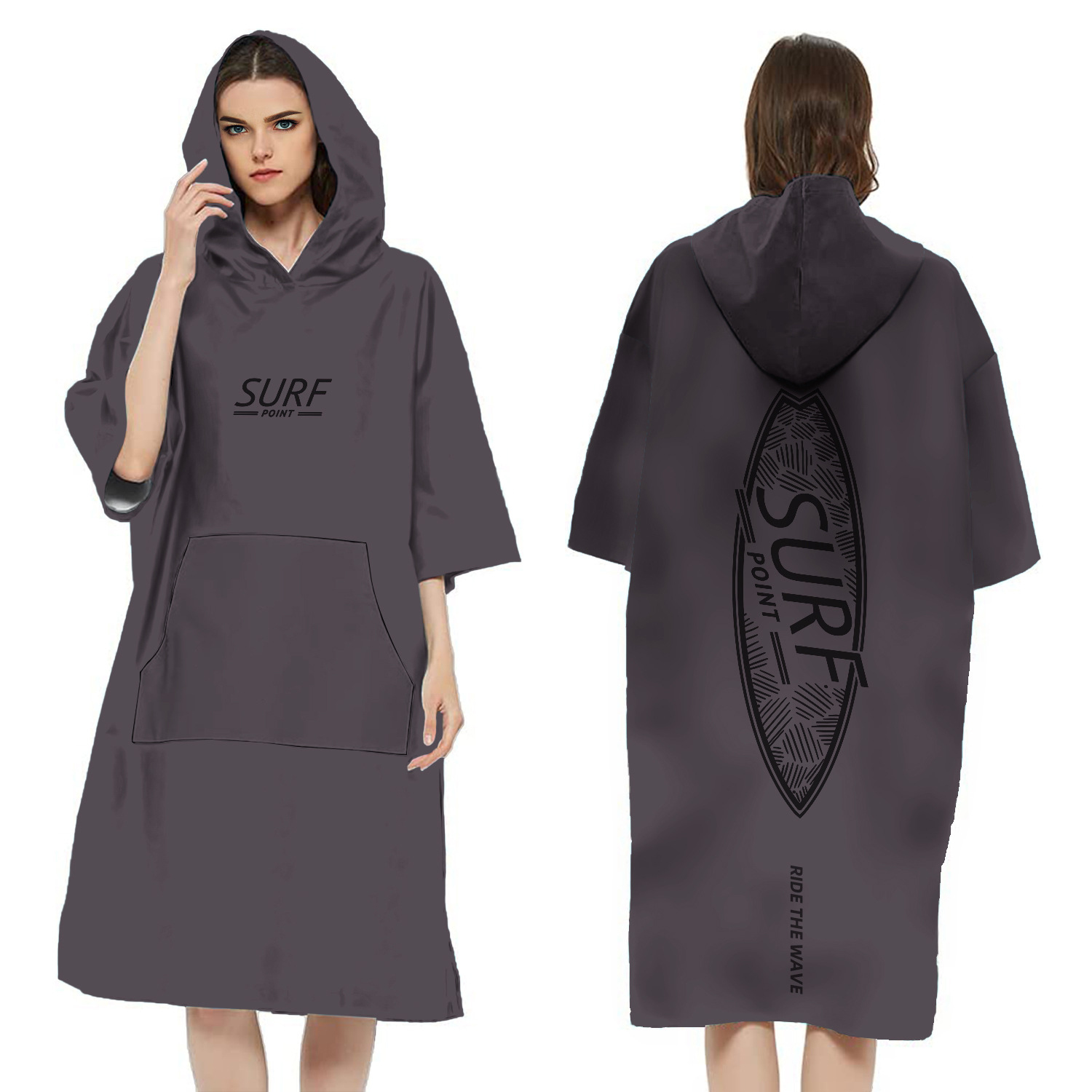 100% Microfibre Sublimation Hooded Change Towel - Image 2