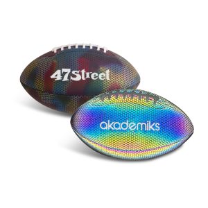 Holographic Glowing American Football