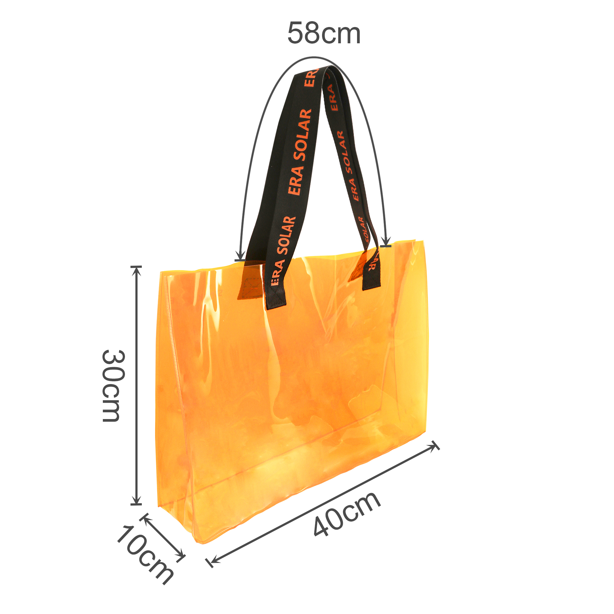 PVC Colorful Clear Tote Bag - Image 7