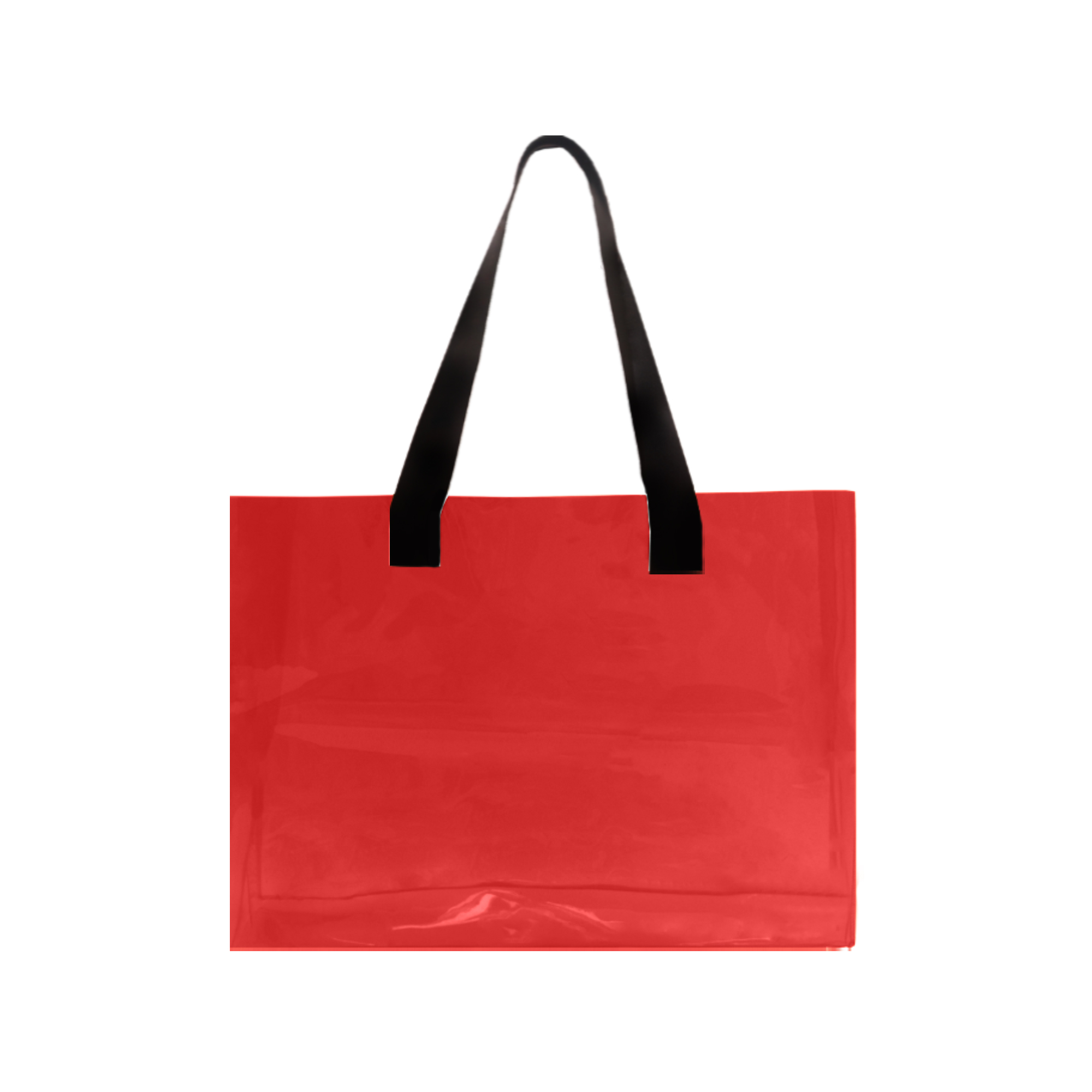 PVC Colorful Clear Tote Bag - Image 3