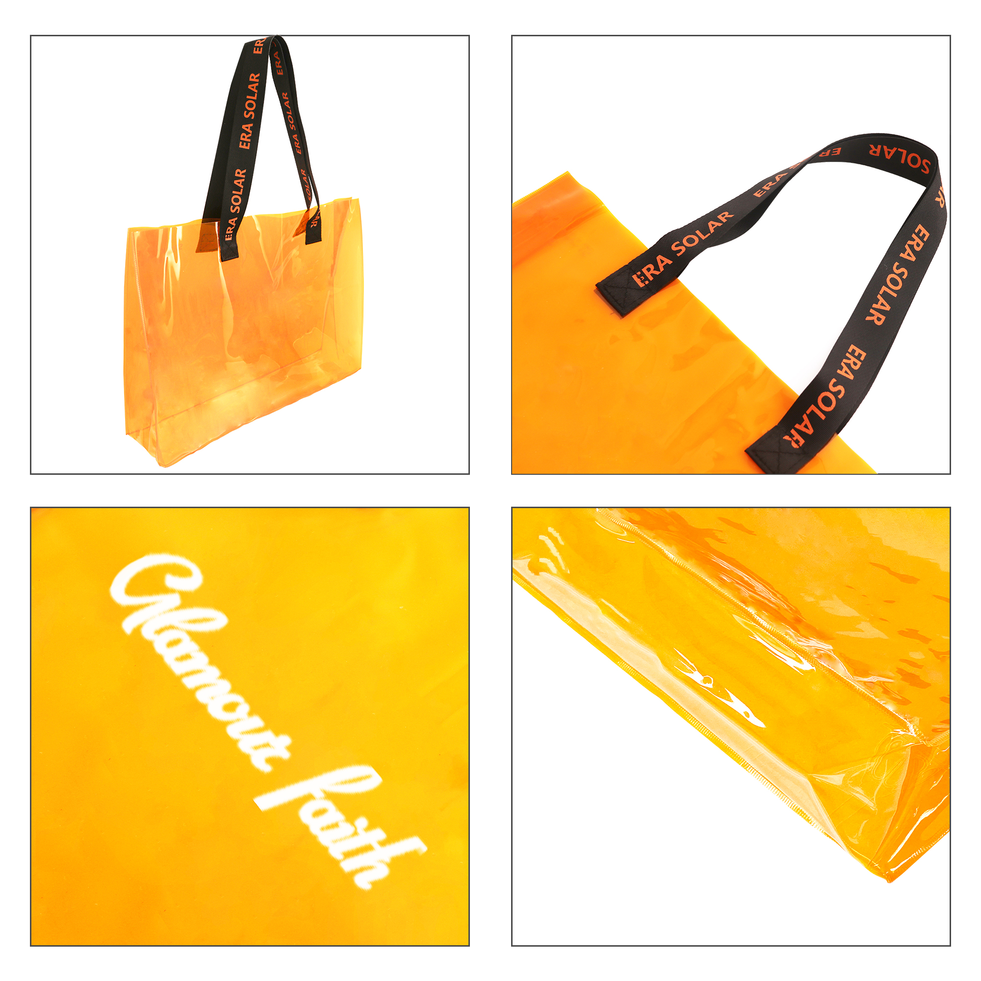 PVC Colorful Clear Tote Bag - Image 9