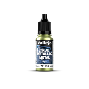 Amber Green Light 18ml True Metallic Metal Vallejo 77115