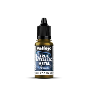 Greenish Gold Airbrush 18ml True Metallic Metal Vallejo 77176