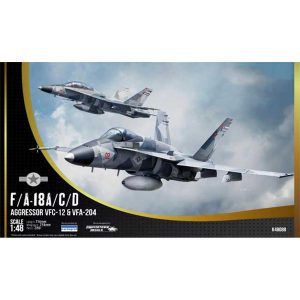 Kinetic Models F/A-18A C D Aggressor VFC-12 and VFA-204 1/48 Scale K48088