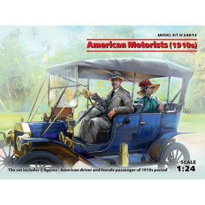 ICM American Motorists 1910s with male and female Figures 1/24 Scale 24013 (D) Spring Cleaning
