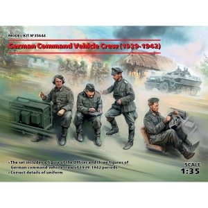 ICM German Command Vehicle Crew 1939-1942 with 4 Figures 1/35 Scale 35644