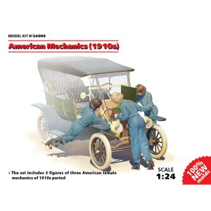 ICM American mechanics 1910s with 3 Figures 1/24 Scale 24009