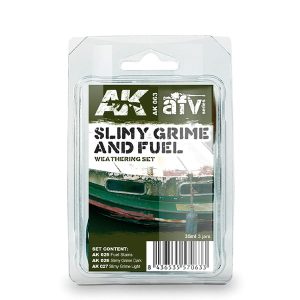 AK Interactive Slimy Grime and Fuel Weathering Set AKI 063