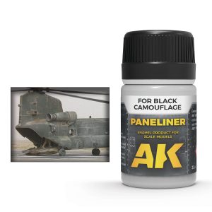 Paneliner Black Camouflage by AK Interactive AKI 2075