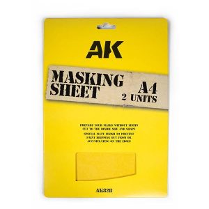 AK Interactive Masking Sheet 8.25×11.75inch 210x297mm A4 Size AKI 8211