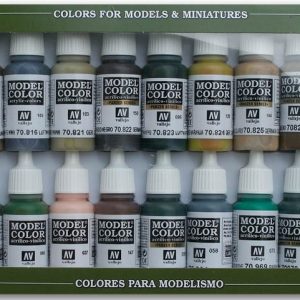 Vallejo German Camouflage WWII Paint Set of 16 70114