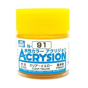 Mr Hobby Acrysion Clear Yellow Gloss Primary N91