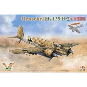 Takom Wings Henschel Hs129 B-2 with Interior and Clear Parts 1/48 Scale 48001