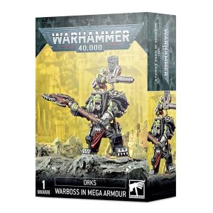 Ork Warboss in Mega Armour Orks Warhammer 50-56