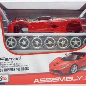 Maisto LaFerrari Red Black Diecast Model Building Kit 1/24 Scale 39129
