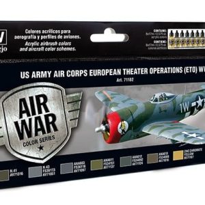 US Army Air Corps Colors ETO WWII Paint Set by Vallejo 71182
