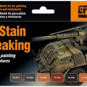 Vallejo Rust Stain and Streaking Set of 8 Paints 70183