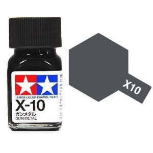 Tamiya Enamel Paint X-10 X10 EX-10 EX10 Gloss Gun Metal 80010