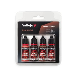 Vallejo Game Dark Skin Set of 4 72387 Pre-Order May 2026 Availability
